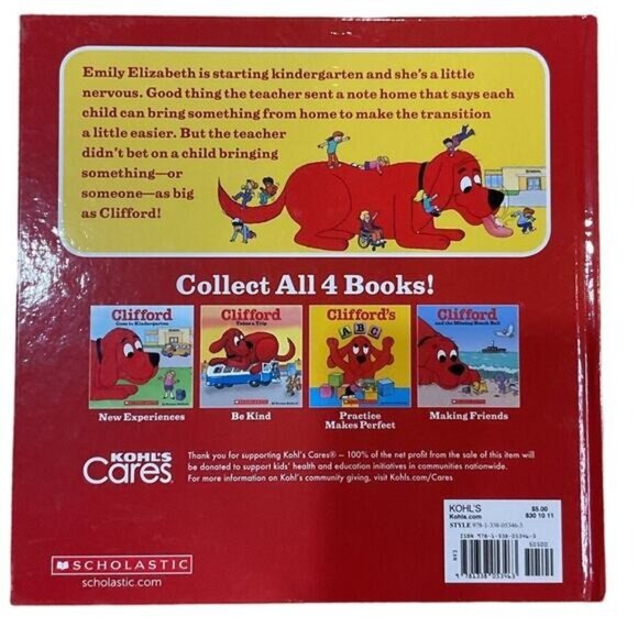 Clifford Goes To Kindergarten Hardcover Book By Norman Bridwell - Picture 2 of 4